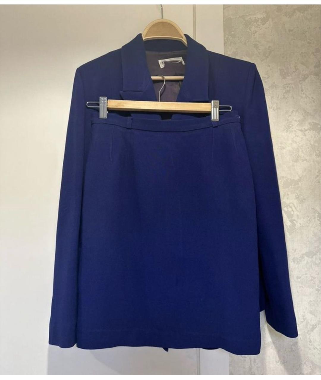 SAINT LAURENT Синий костюм с юбками, фото 2