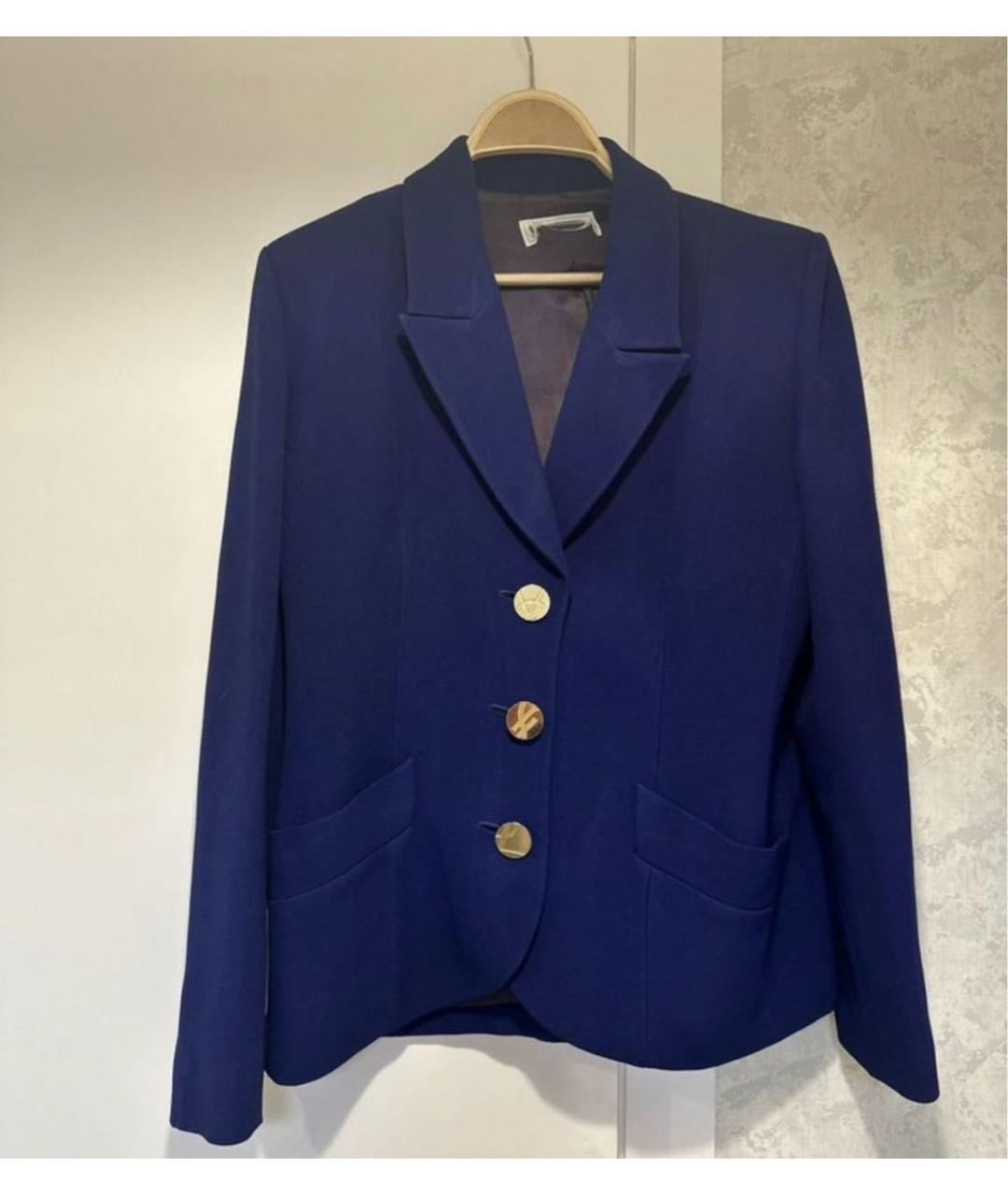 SAINT LAURENT Синий костюм с юбками, фото 4