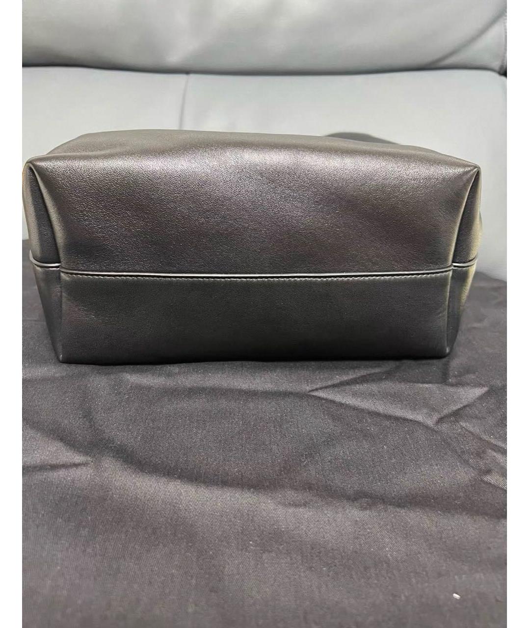 SAINT LAURENT Черная кожаная сумка через плечо, фото 4