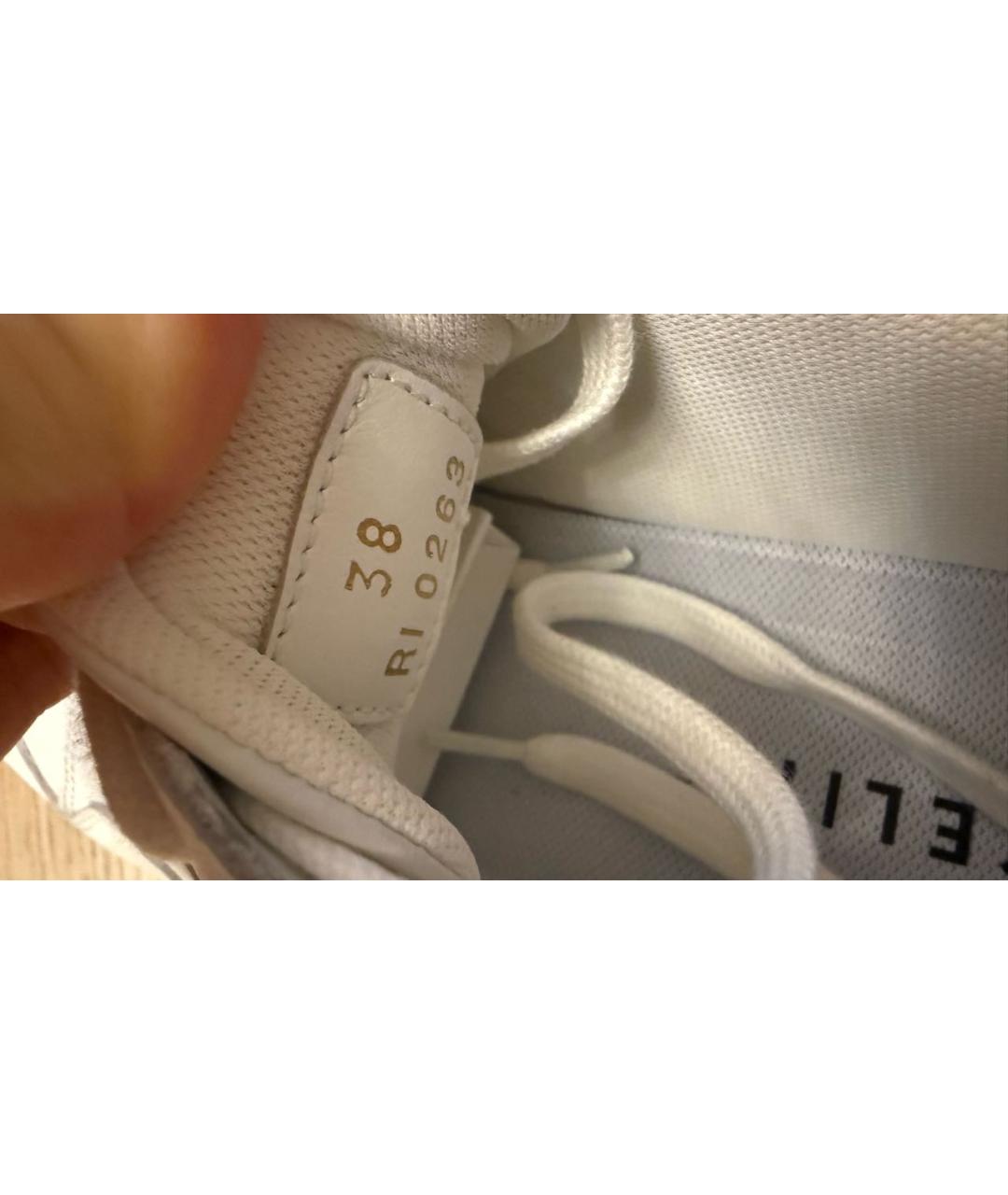 CELINE Белые кожаные кеды, фото 5