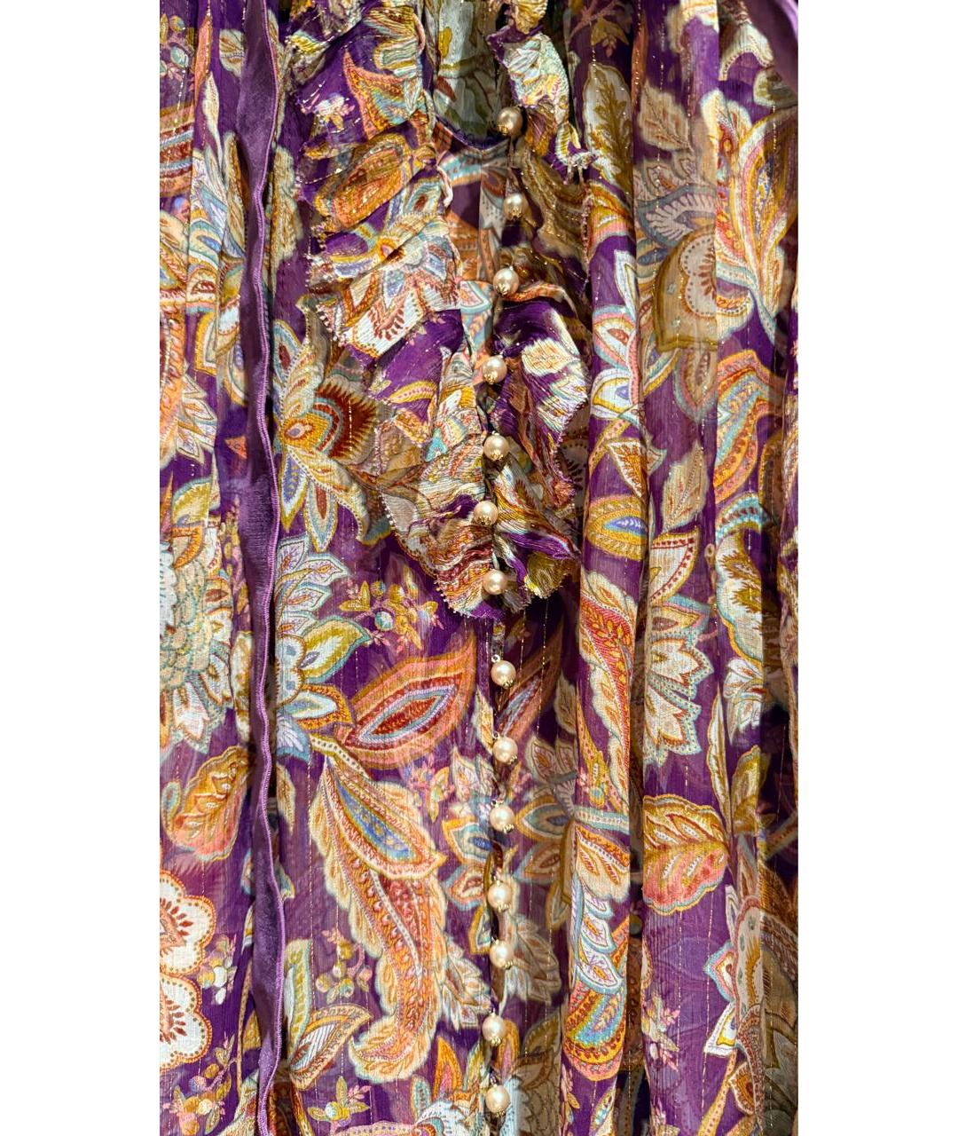 ZIMMERMANN Фиолетовое шелковое коктейльное платье, фото 4