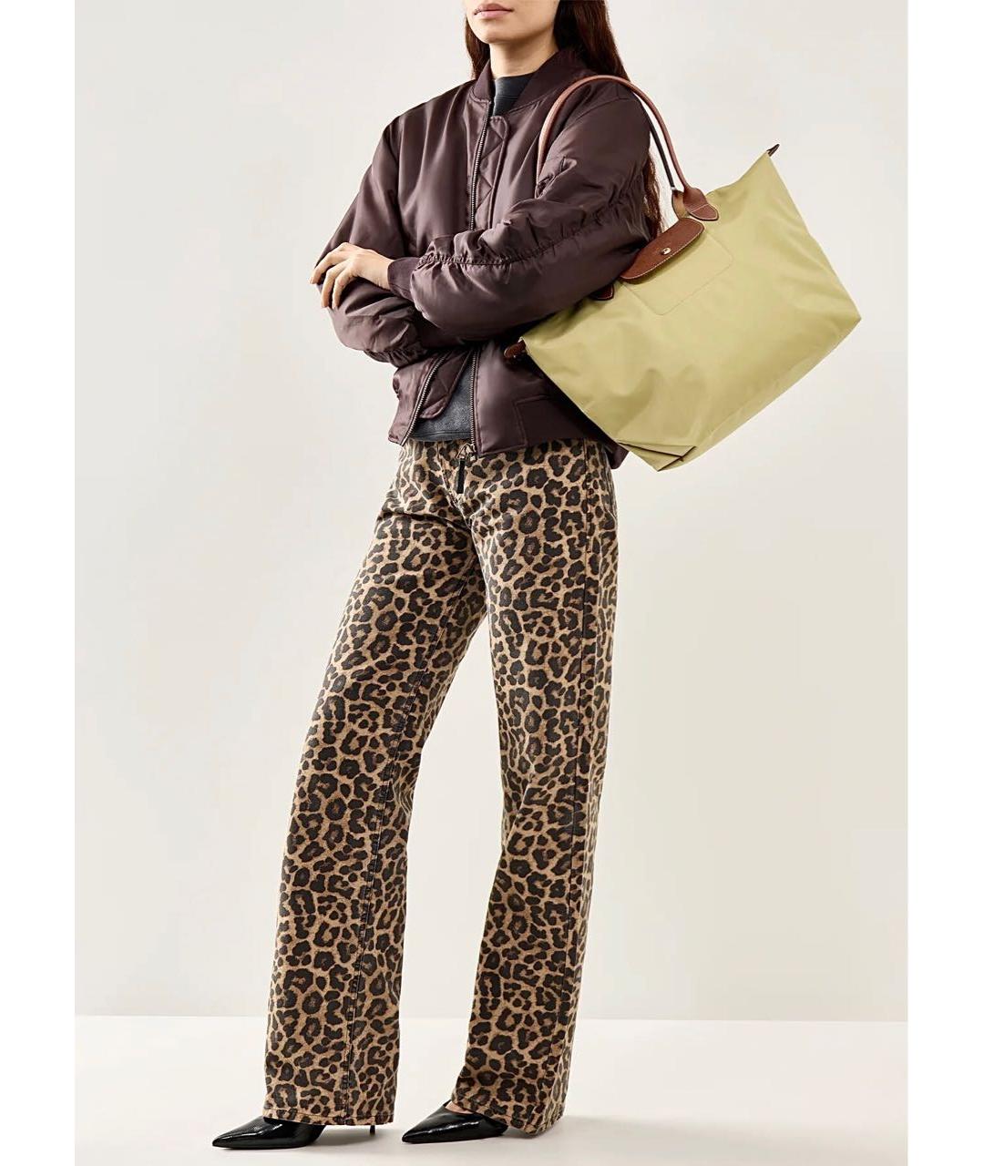 LONGCHAMP Бежевая тканевая сумка тоут, фото 8