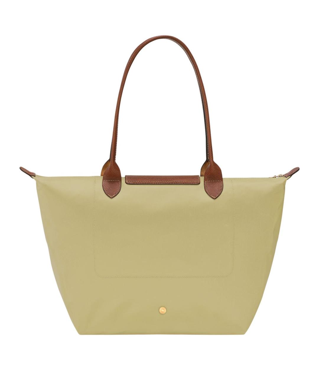 LONGCHAMP Бежевая тканевая сумка тоут, фото 3