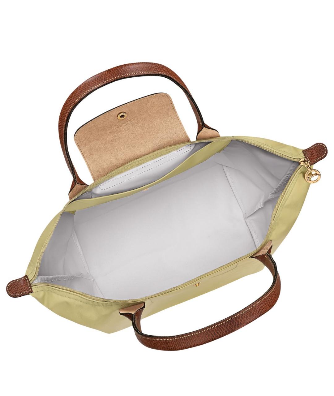 LONGCHAMP Бежевая тканевая сумка тоут, фото 4