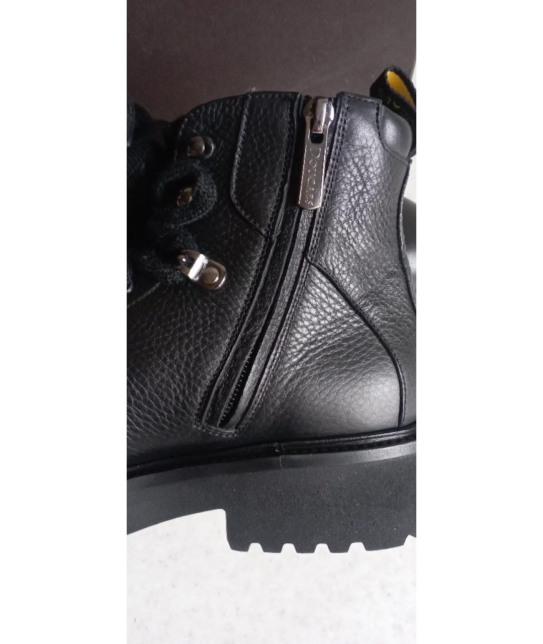 DOUCAL'S Черные кожаные ботинки, фото 7