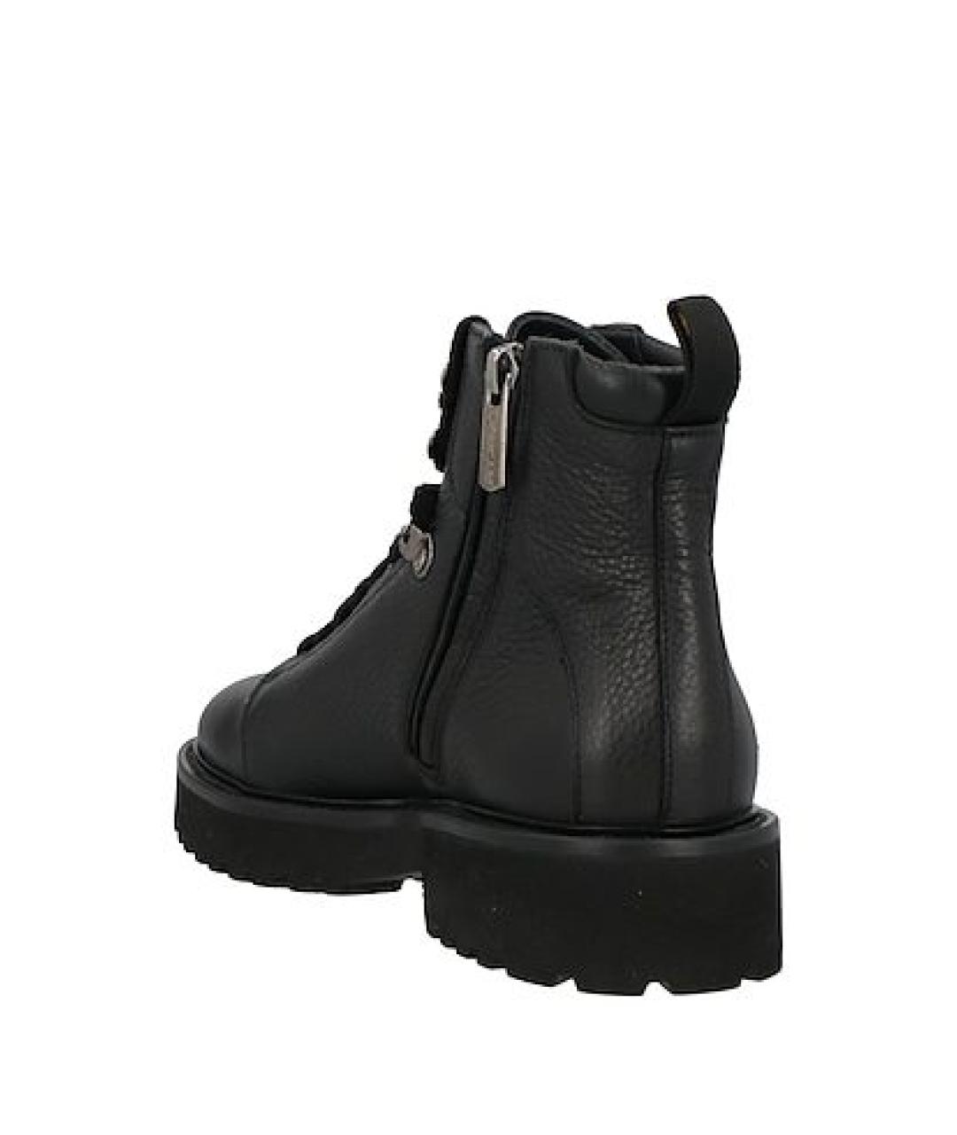 DOUCAL'S Черные кожаные ботинки, фото 4