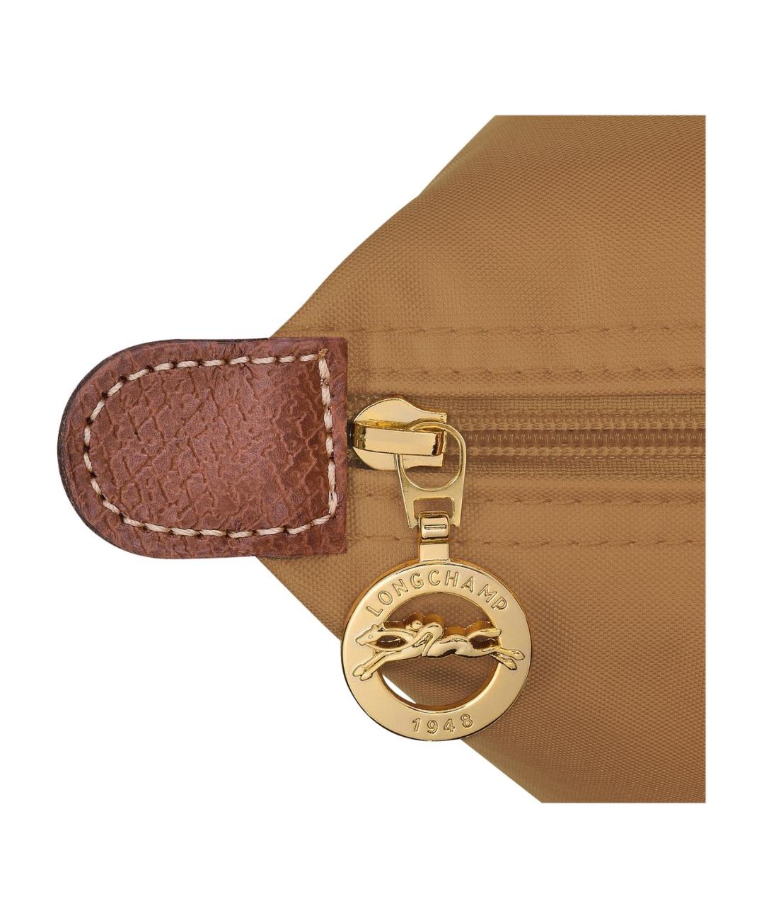 LONGCHAMP Коричневая тканевая сумка тоут, фото 5