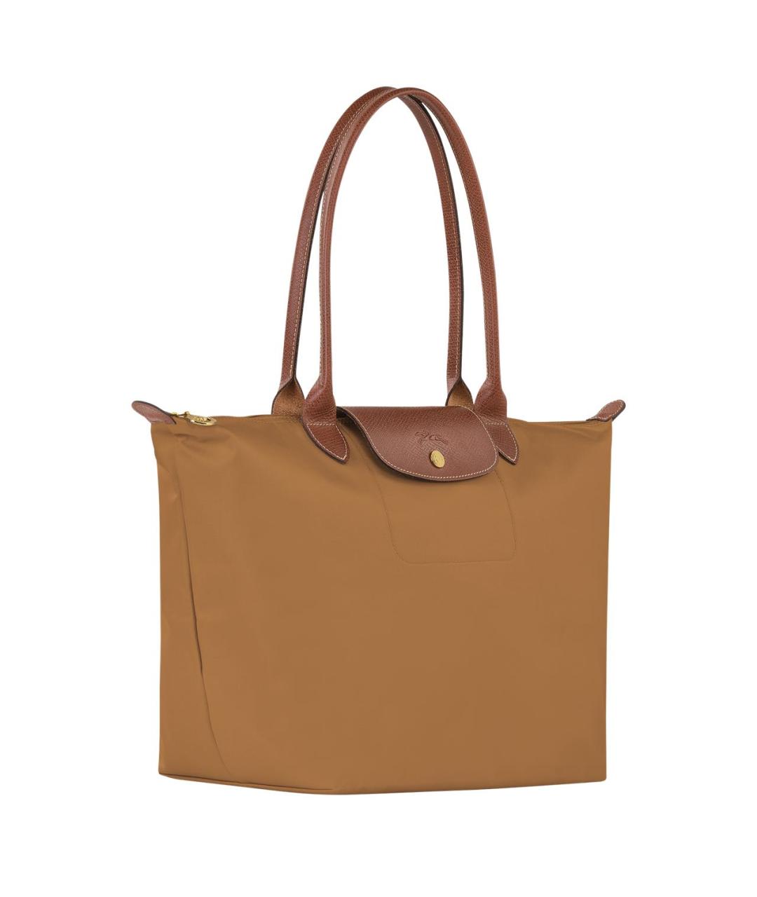 LONGCHAMP Коричневая тканевая сумка тоут, фото 2