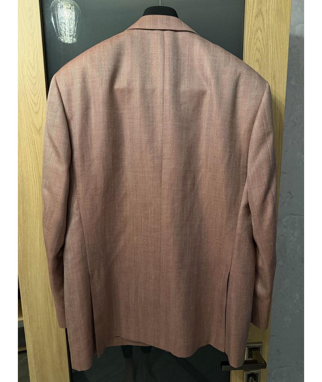 CANALI Розовый шерстяной пиджак, фото 2