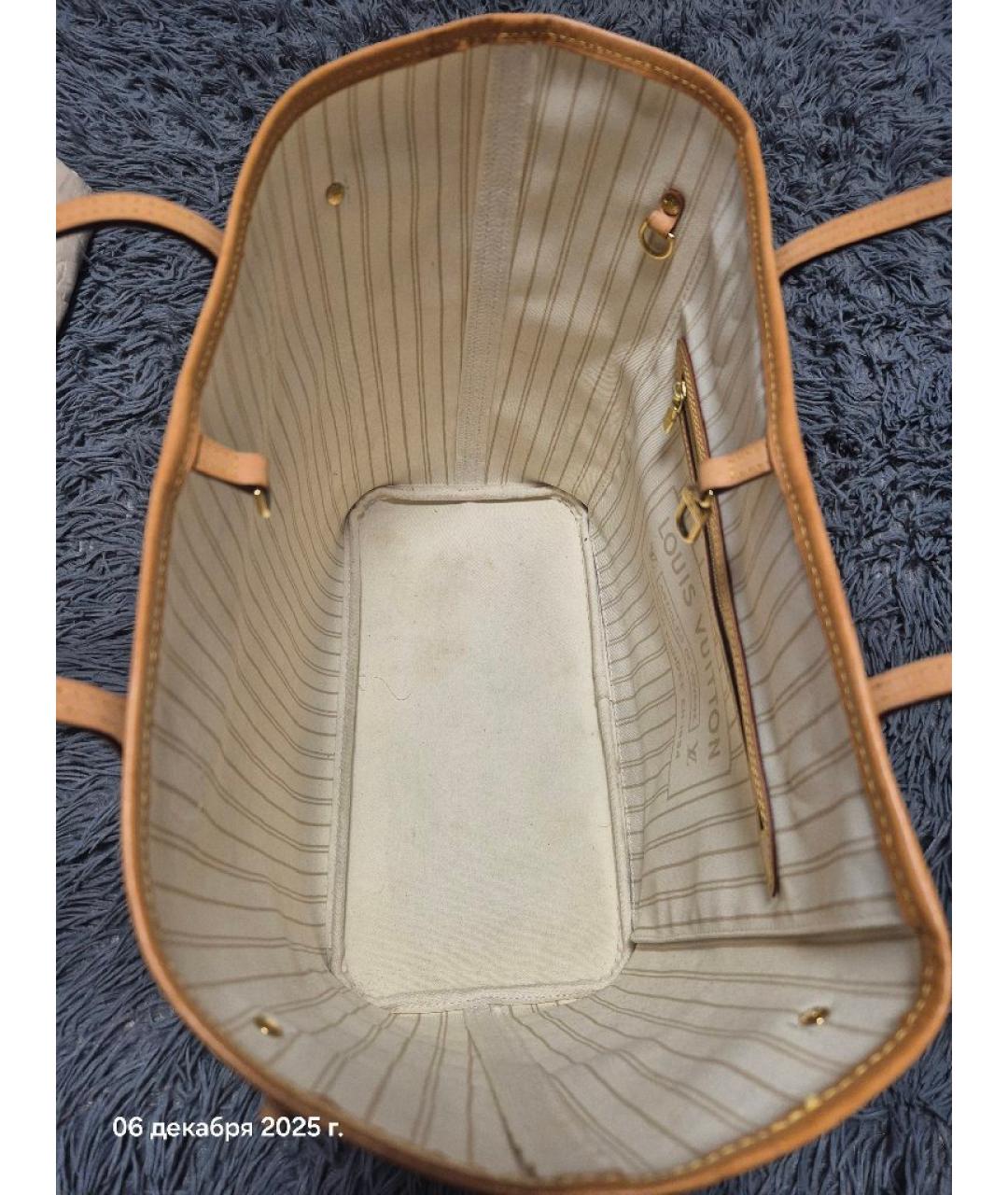 LOUIS VUITTON Бежевая сумка тоут, фото 4