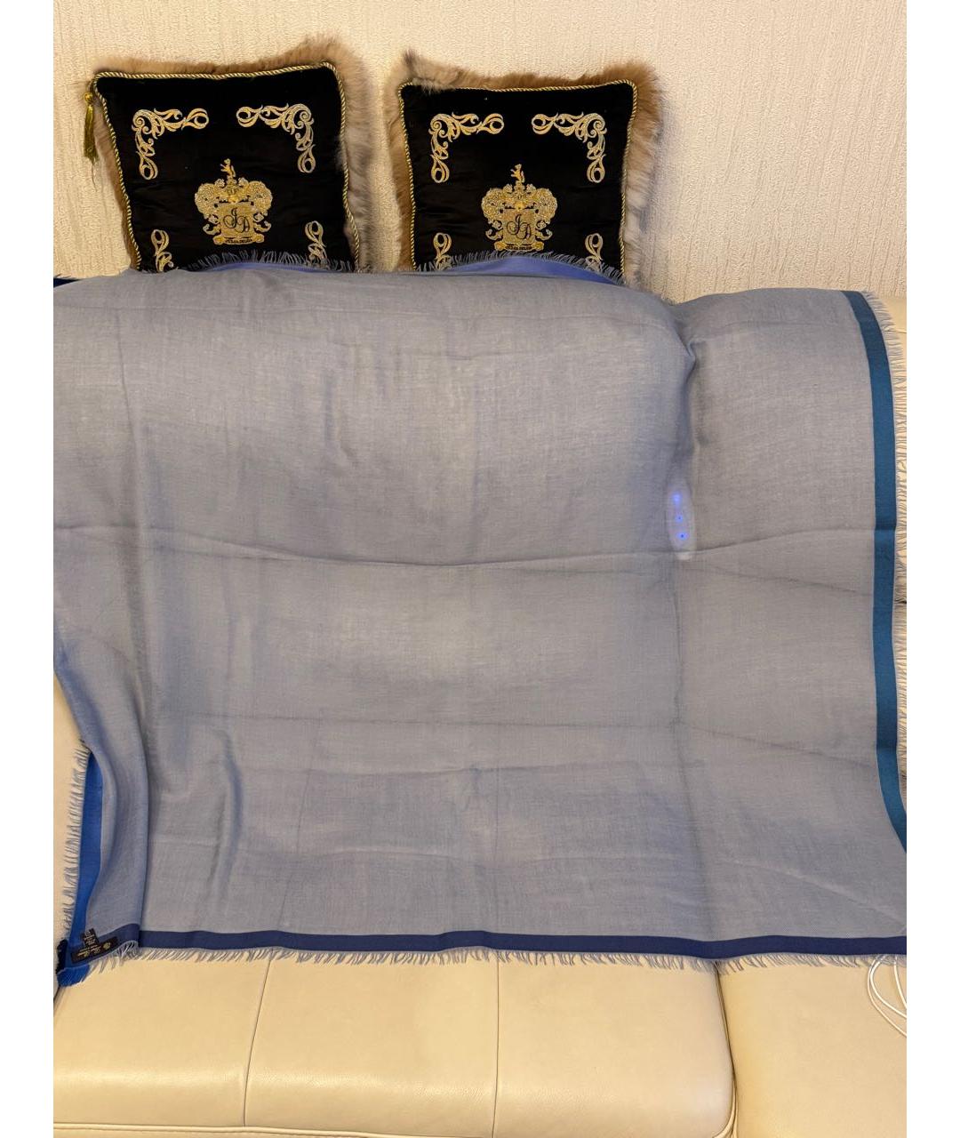 LORO PIANA Серый кашемировый платок, фото 3