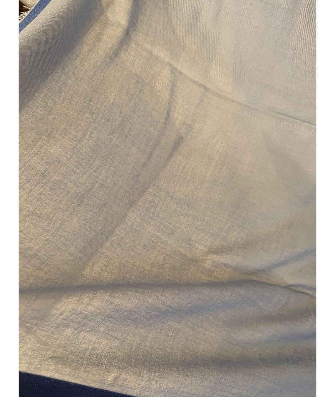 LORO PIANA Серый кашемировый платок, фото 4