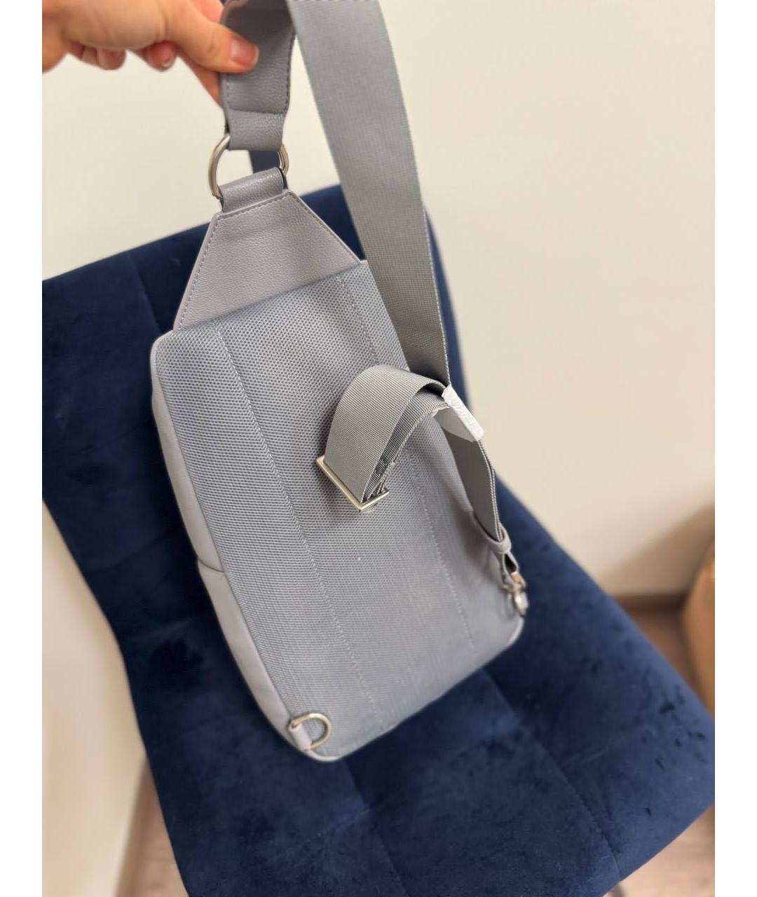 CALVIN KLEIN Серый рюкзак из искусственной кожи, фото 5