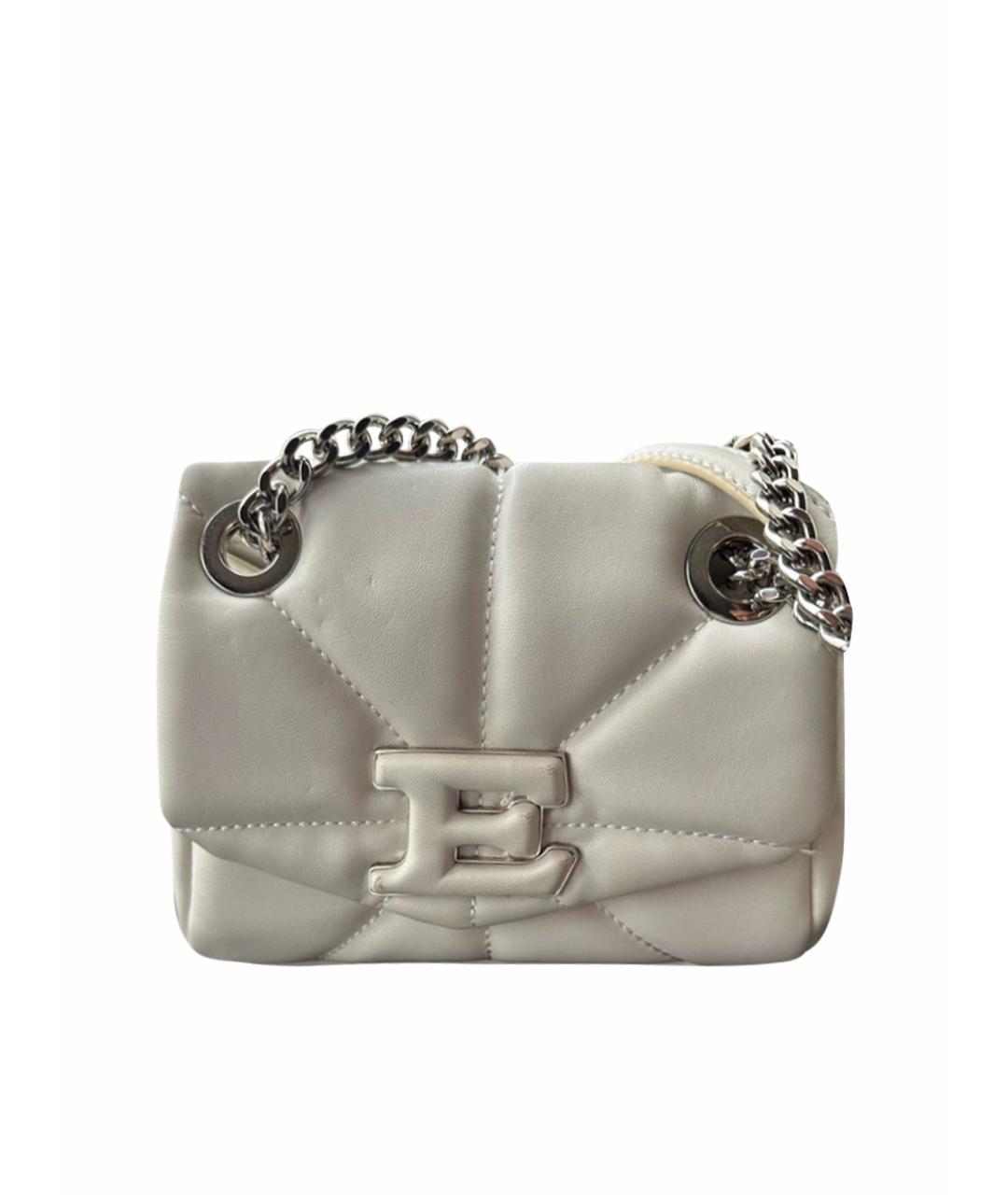 ERMANNO FIRENZE Белая кожаная сумка через плечо, фото 1