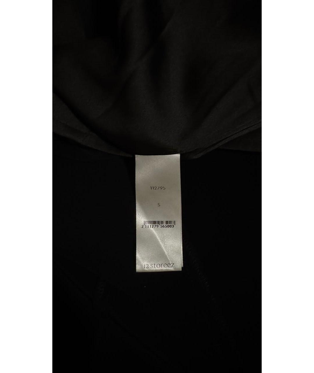 12 STOREEZ Черное ацетатное коктейльное платье, фото 5