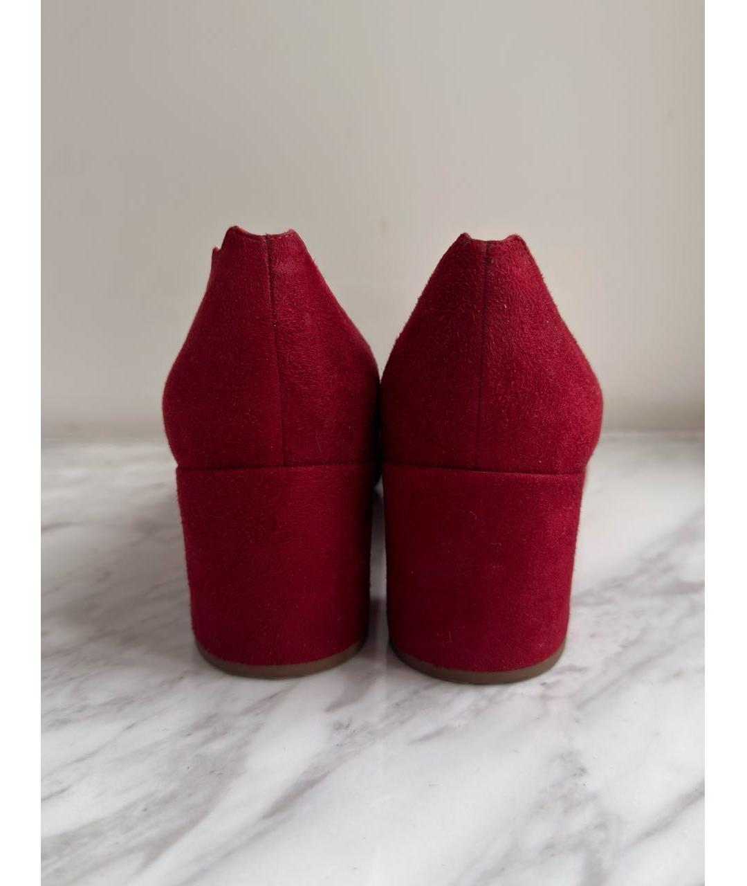 CHLOE Бордовые замшевые туфли, фото 4