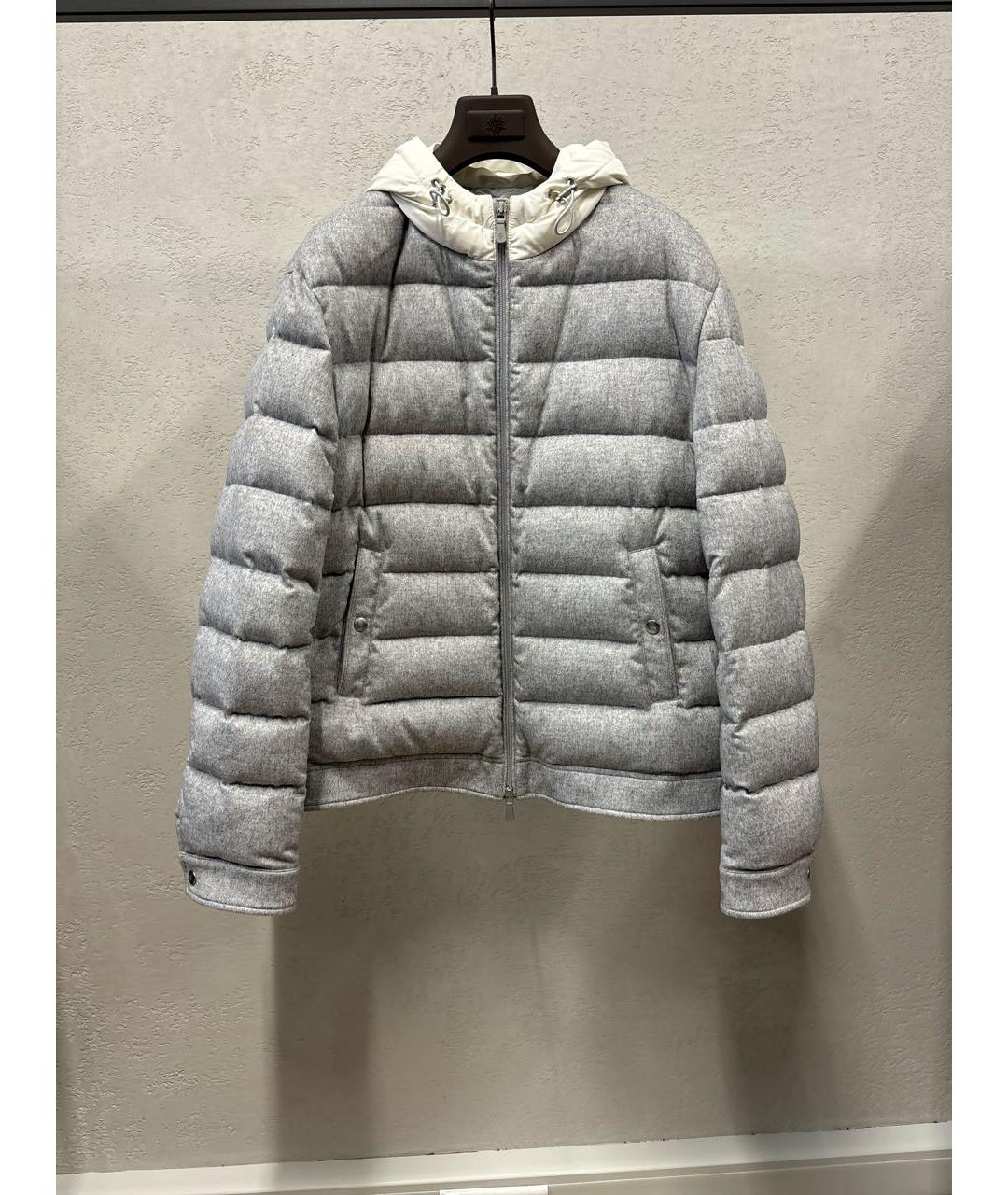 ELEVENTY Серый кашемировый пуховик, фото 5