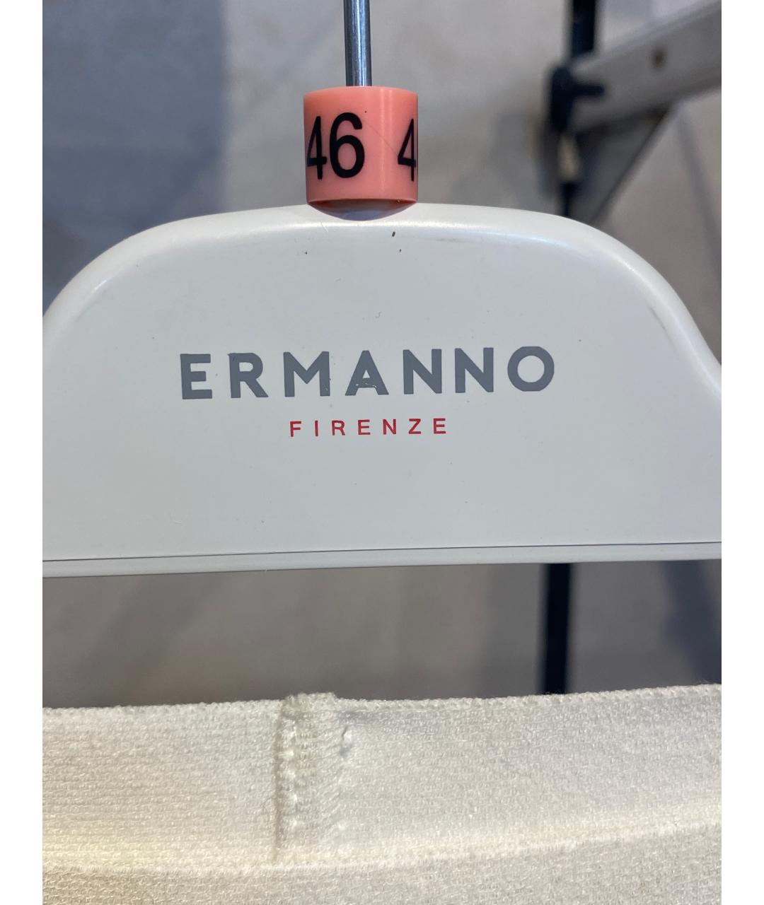 ERMANNO FIRENZE Белые вискозные леггинсы и велосипедки, фото 3