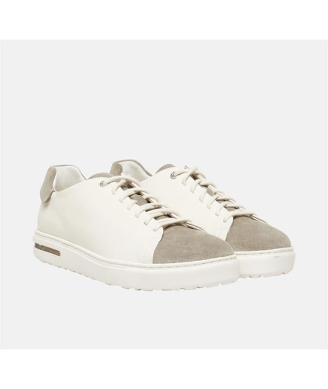 BIRKENSTOCK Бежевые кожаные кеды, фото 2