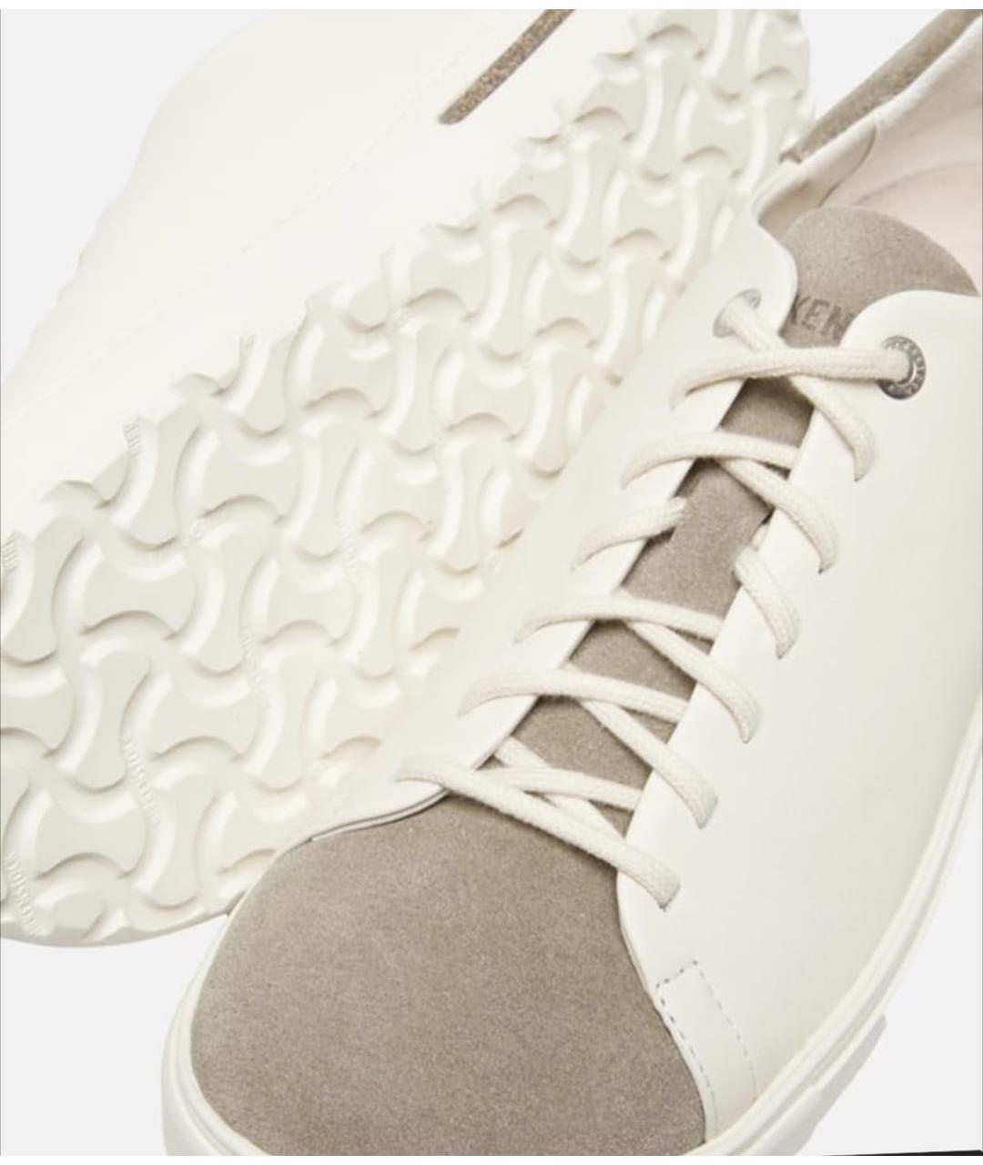 BIRKENSTOCK Бежевые кожаные кеды, фото 4