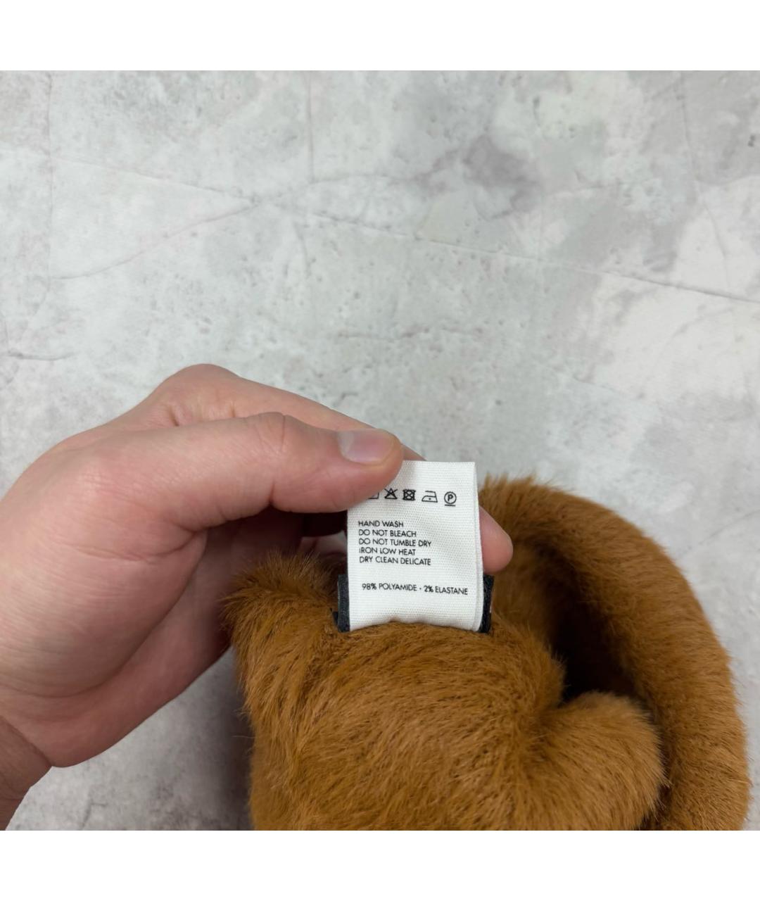 JACQUEMUS Коричневая синтетическая шапка, фото 5