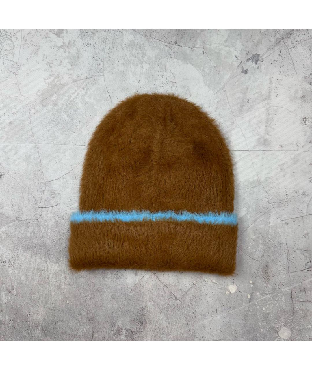 JACQUEMUS Коричневая синтетическая шапка, фото 3