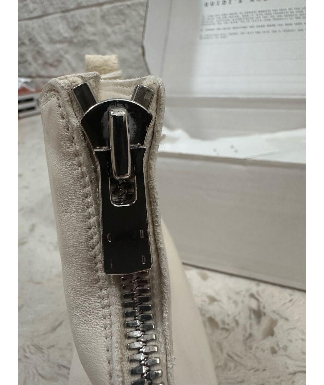 GUIDI Белые кожаные ботинки, фото 4