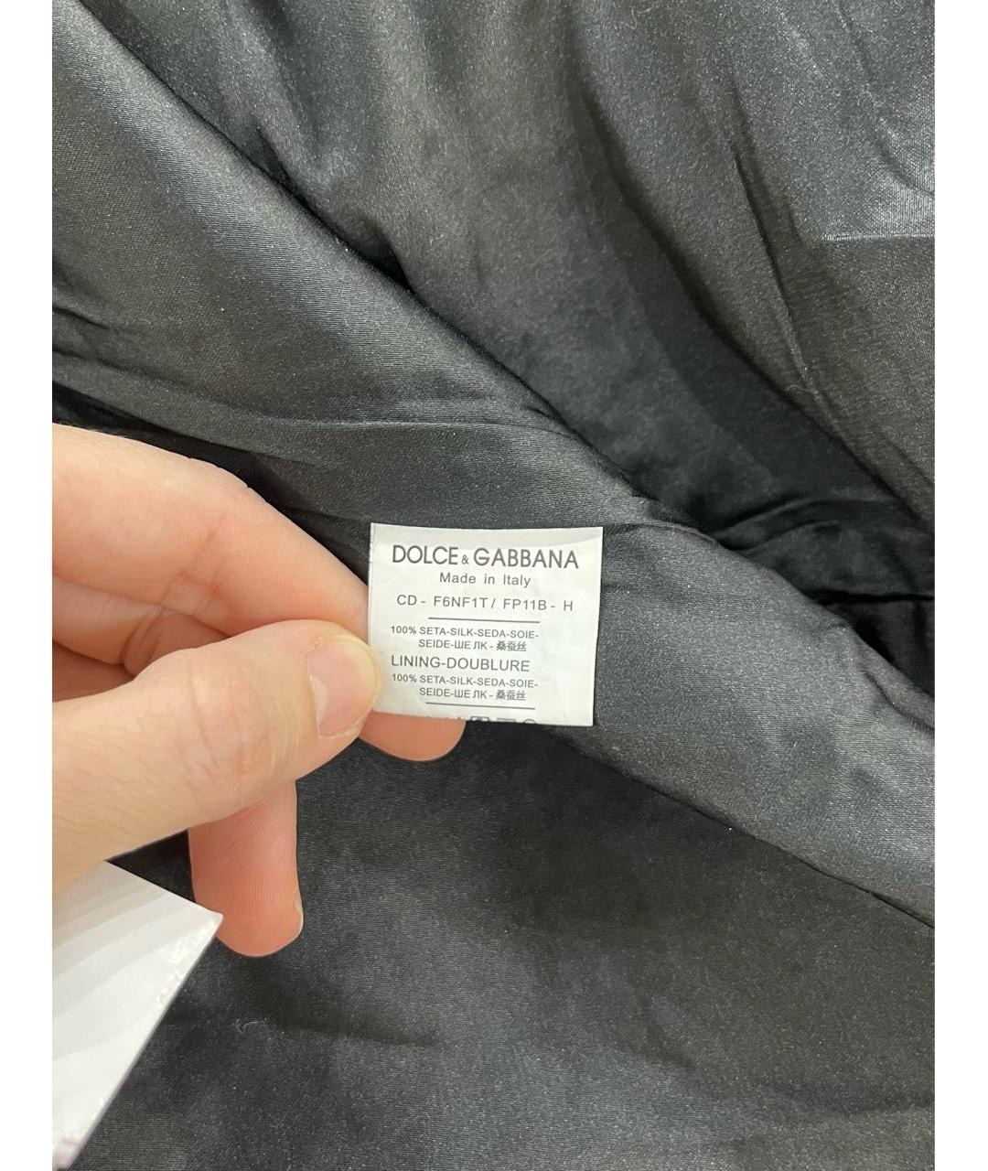 DOLCE&GABBANA Черное вечернее платье, фото 4