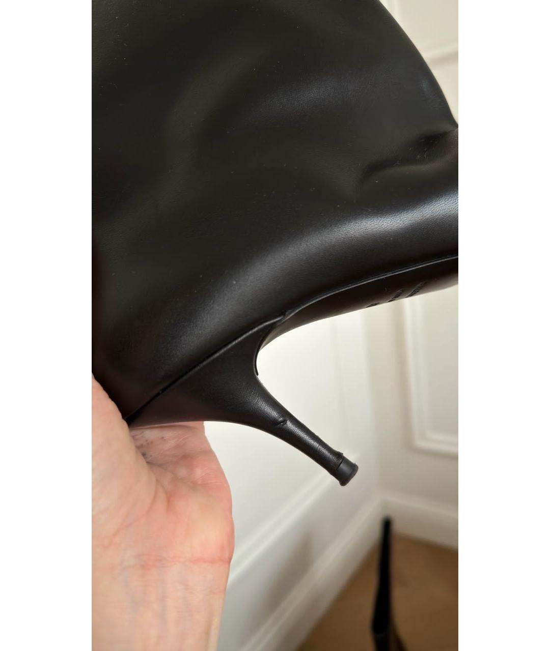 BALENCIAGA Черные кожаные сапоги, фото 7