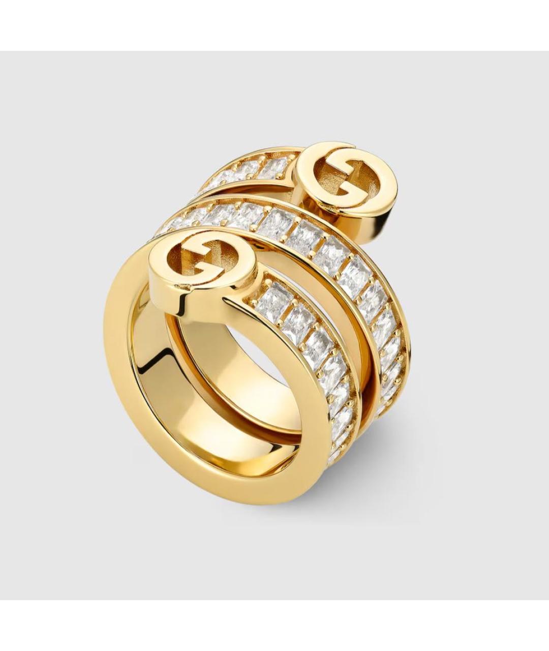 GUCCI Желтое латунное кольцо, фото 2