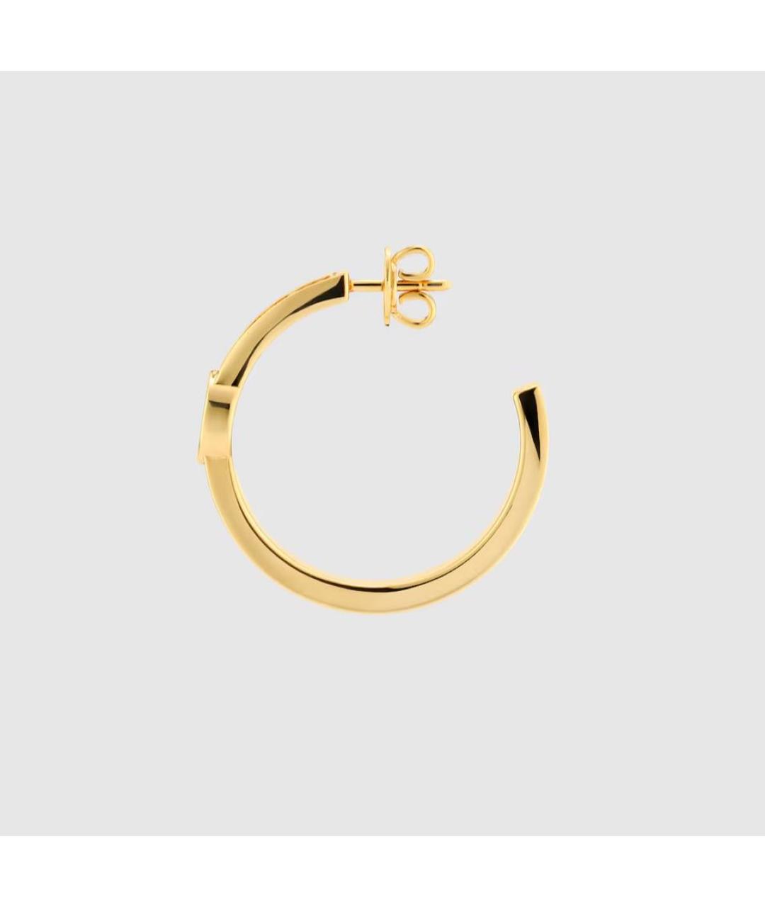 GUCCI Желтые латунные серьги, фото 3