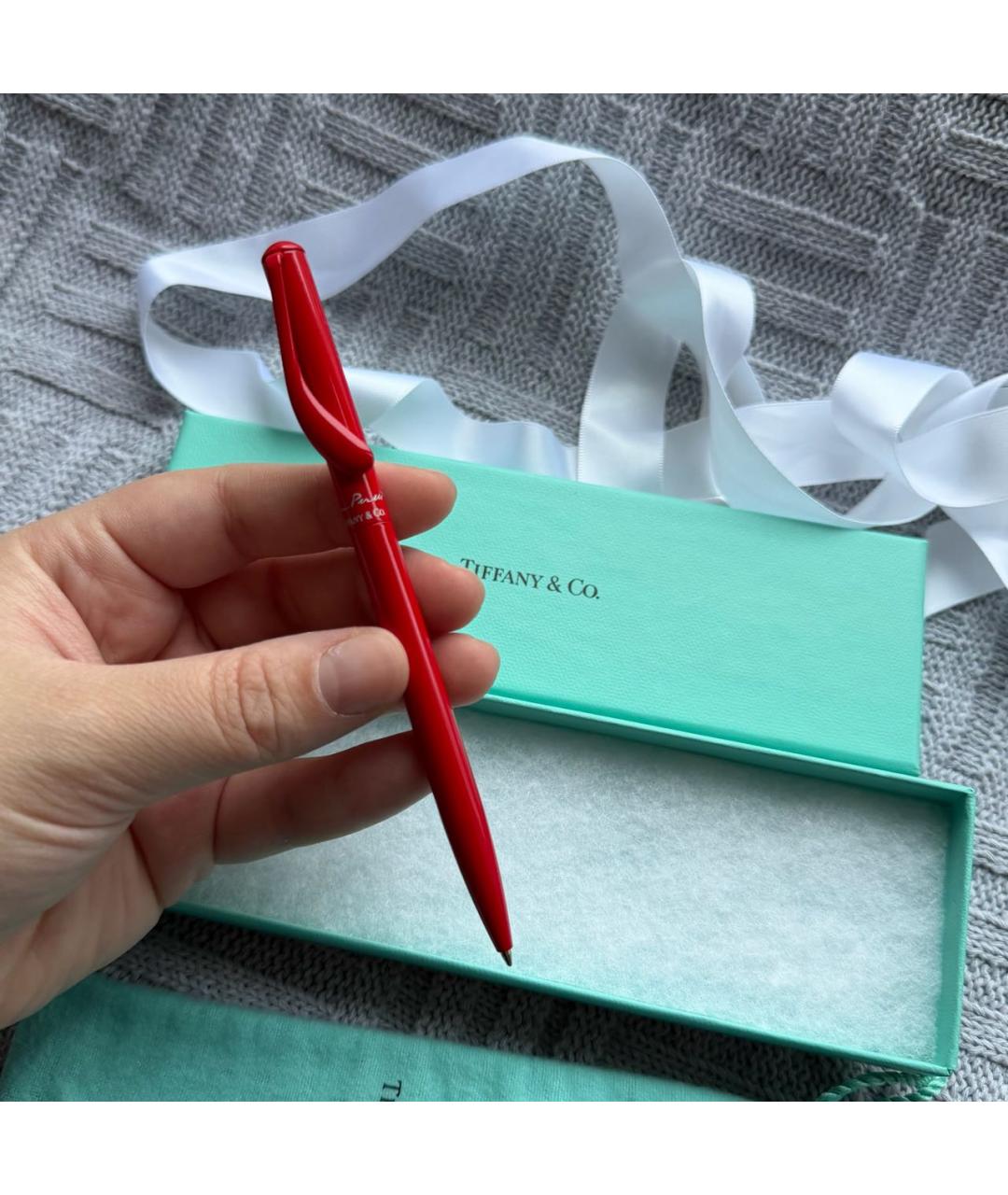 TIFFANY&CO Красная шариковая ручка, фото 9