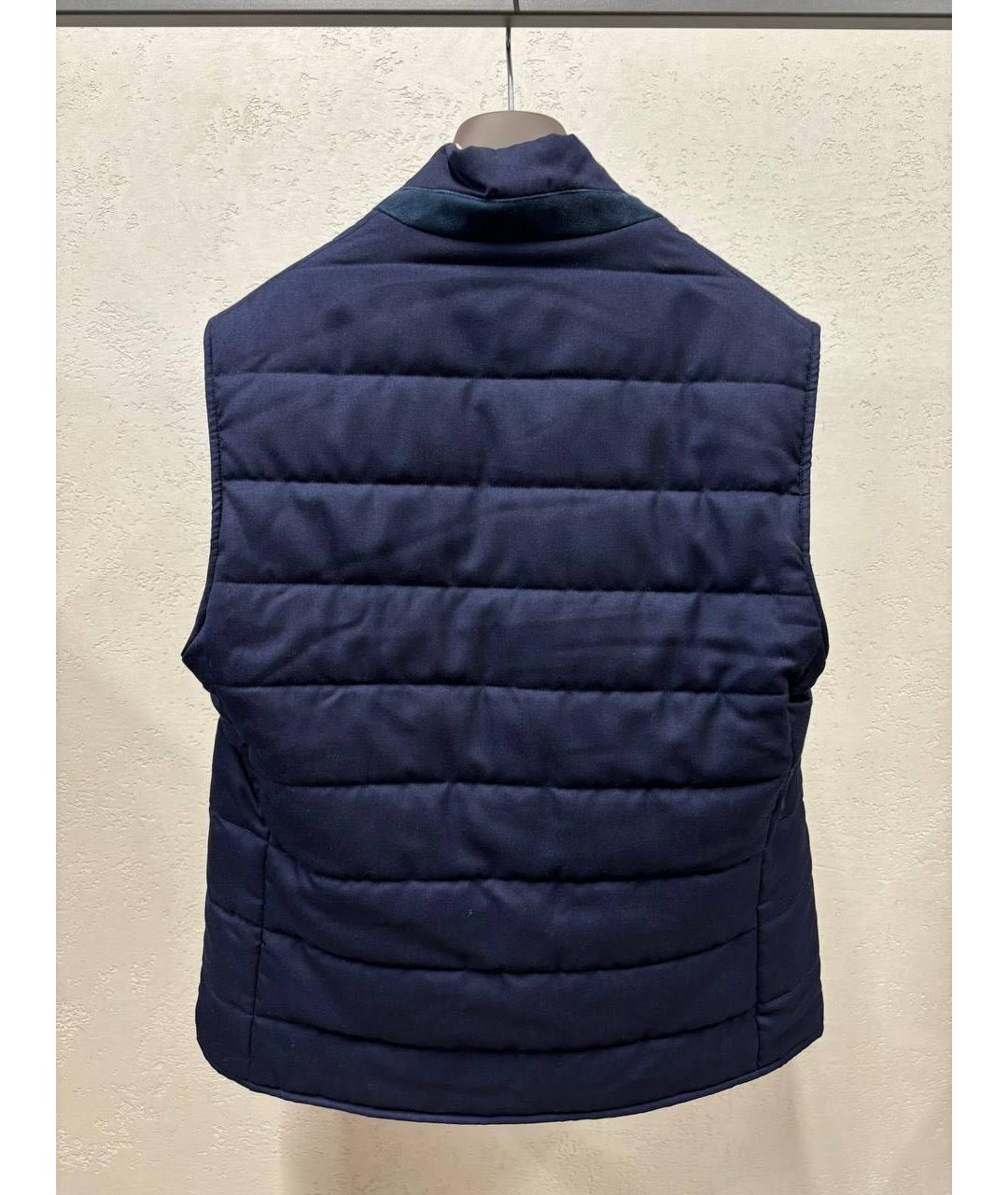 ELEVENTY Темно-синий кашемировый жилет, фото 2