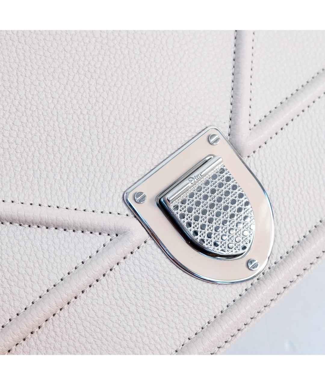 CHRISTIAN DIOR Розовая кожаная сумка через плечо, фото 4