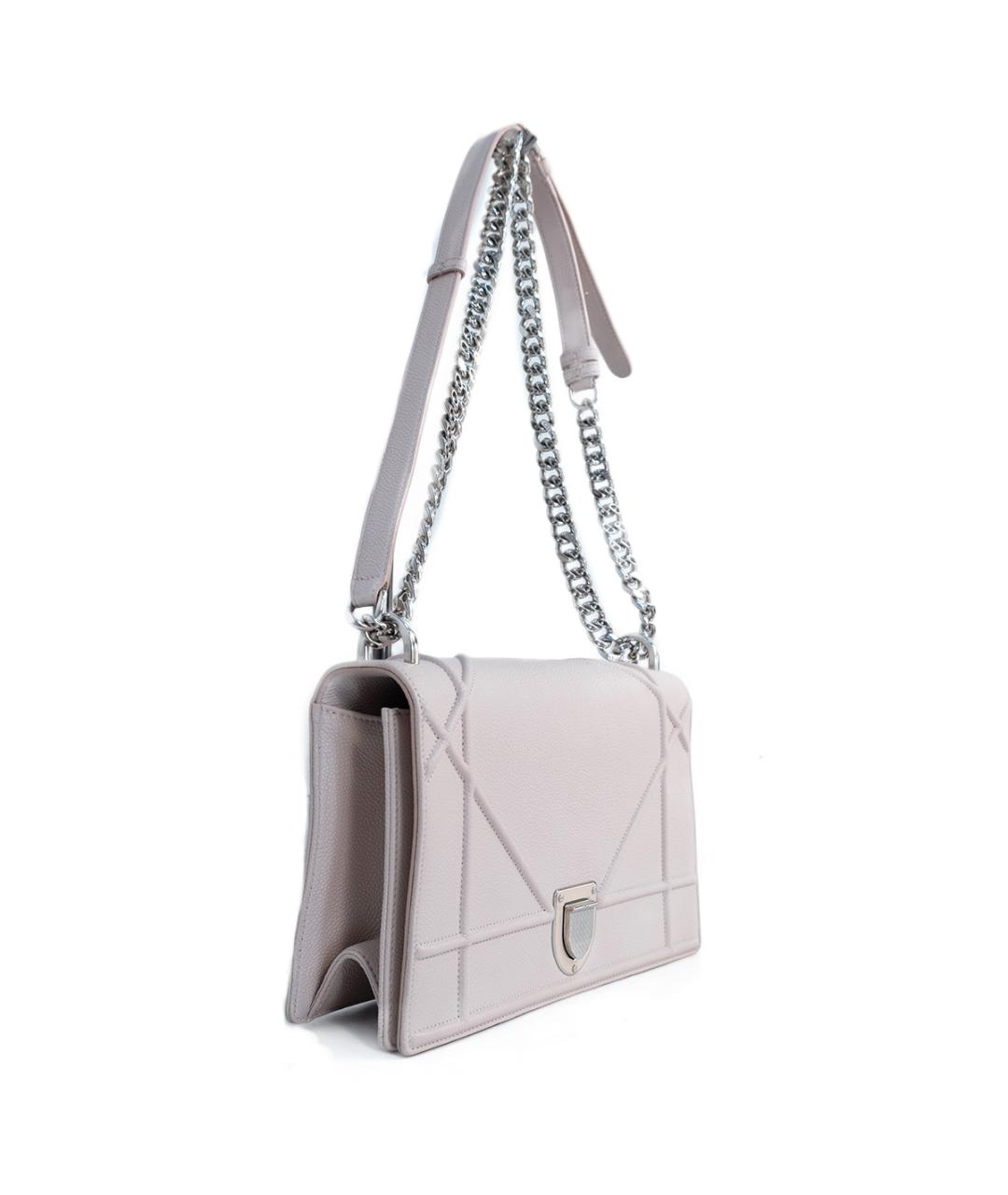 CHRISTIAN DIOR Розовая кожаная сумка через плечо, фото 2