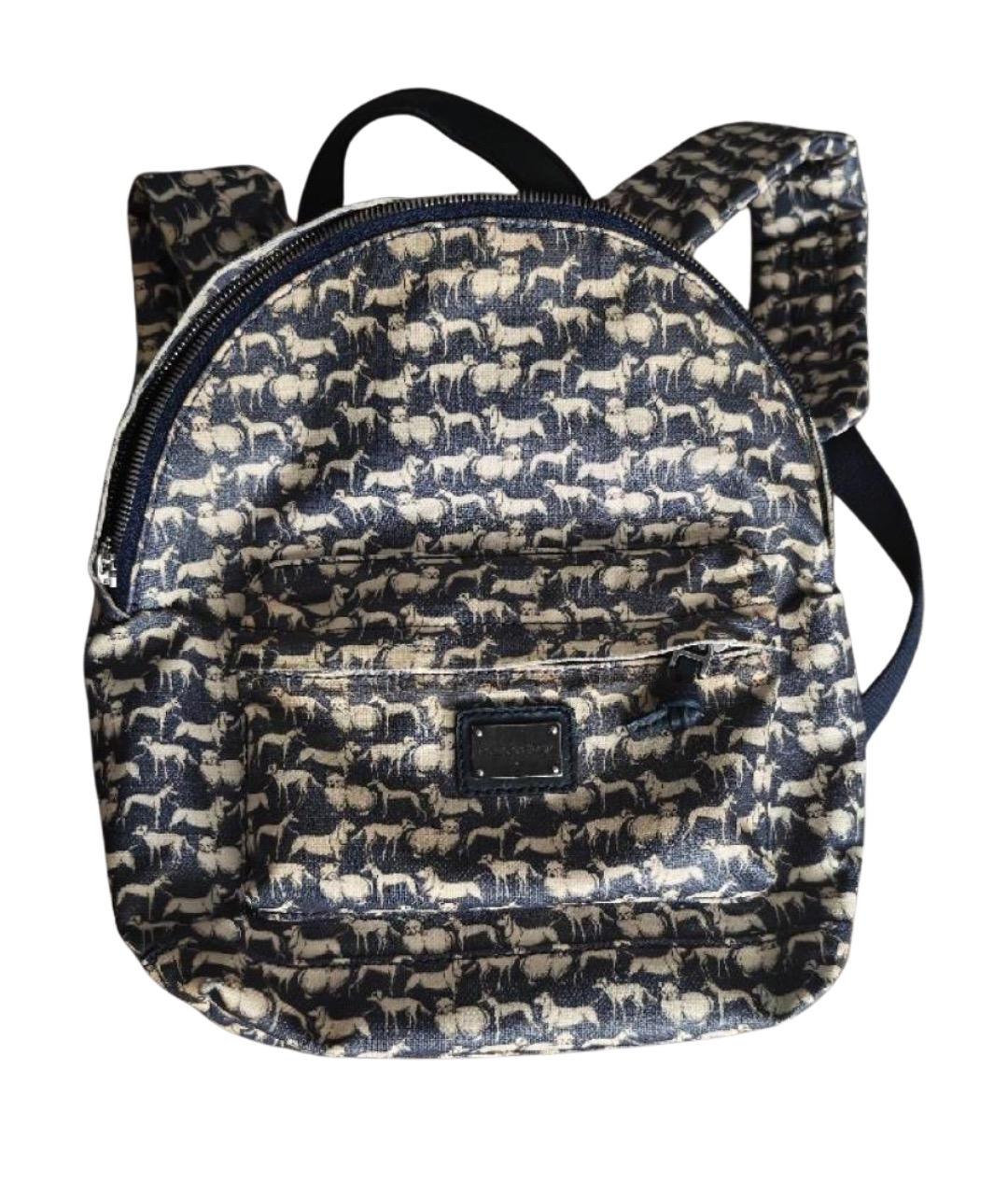 DOLCE&GABBANA Темно-синий рюкзак, фото 1