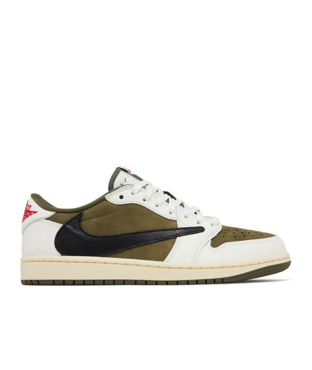 JORDAN Зеленые кожаные кроссовки, фото 1