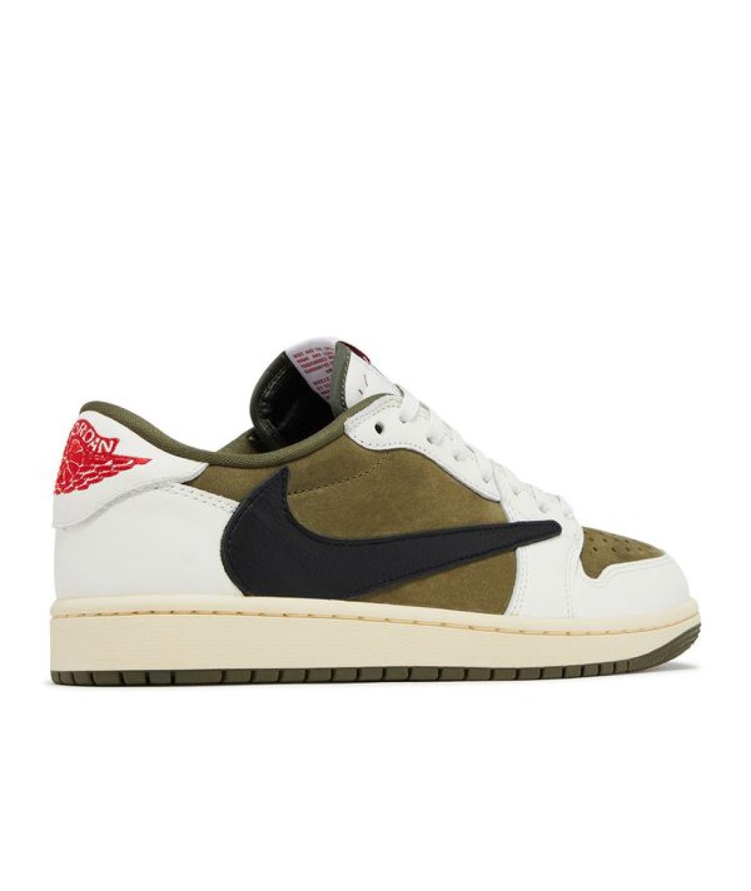 JORDAN Зеленые кожаные кроссовки, фото 3