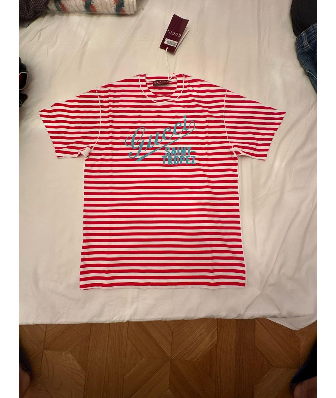 GUCCI Мульти хлопковая футболка, фото 9