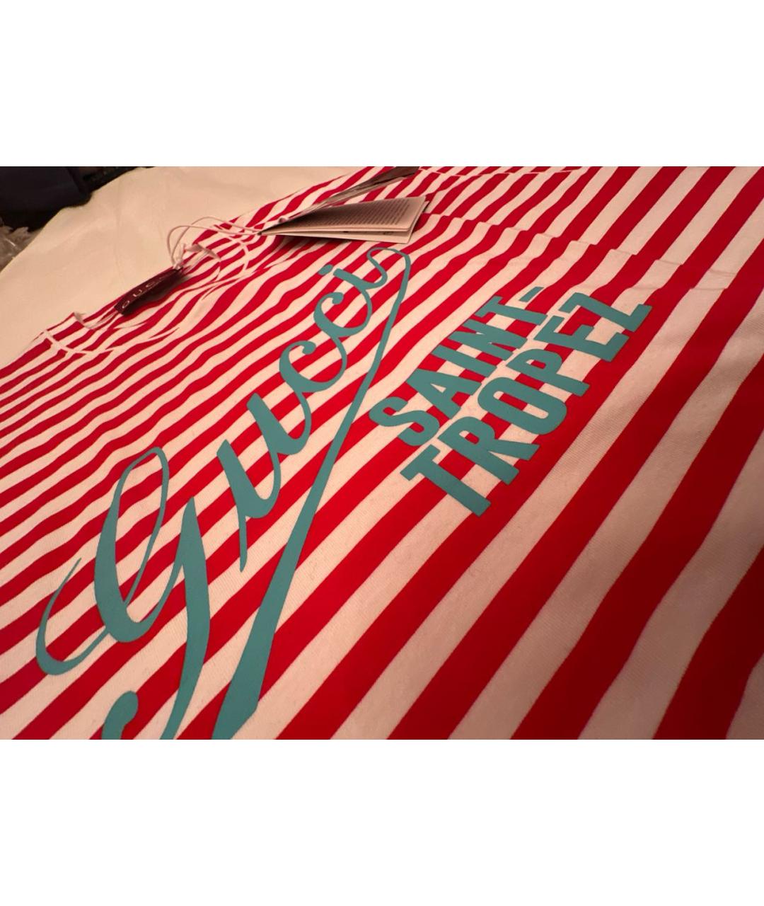 GUCCI Мульти хлопковая футболка, фото 4