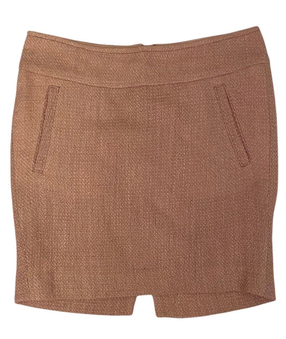 ROBERTO CAVALLI Розовая хлопковая юбка мини, фото 1