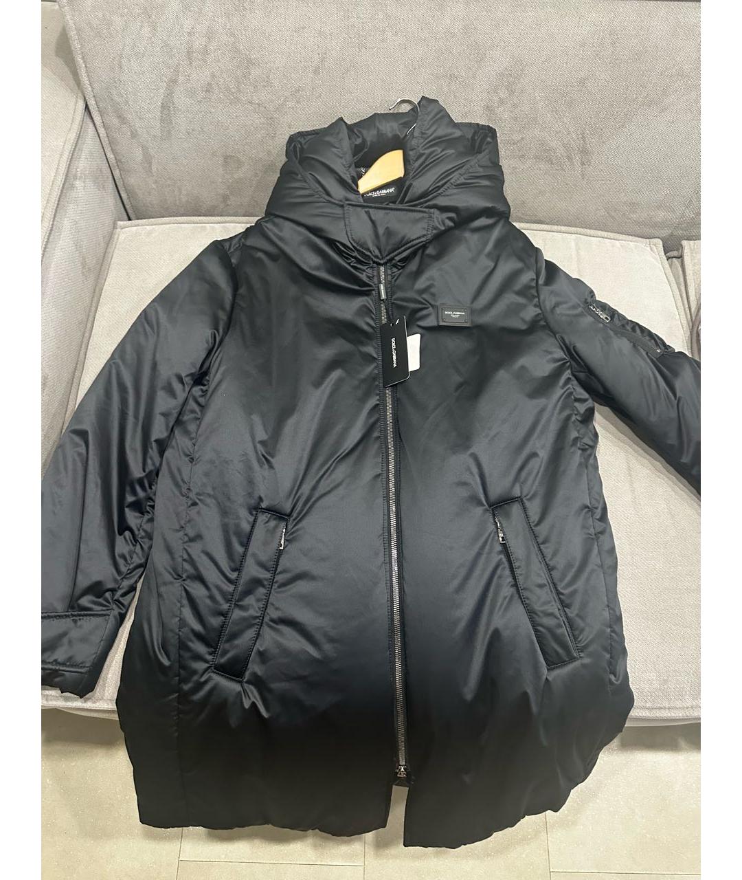 DOLCE&GABBANA Черная полиэстеровая куртка, фото 8