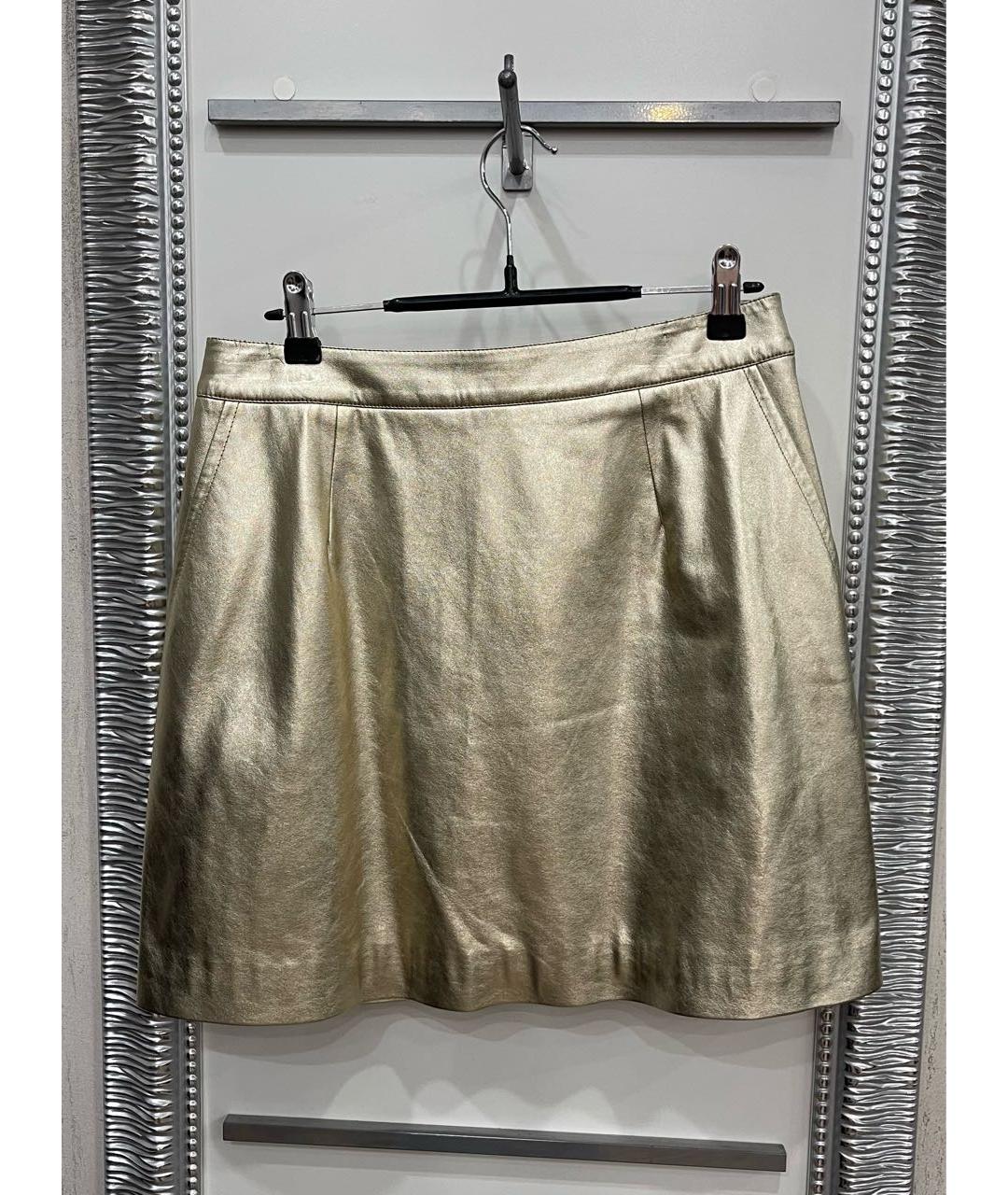 ALEXANDER TEREKHOV Золотая юбка мини, фото 6