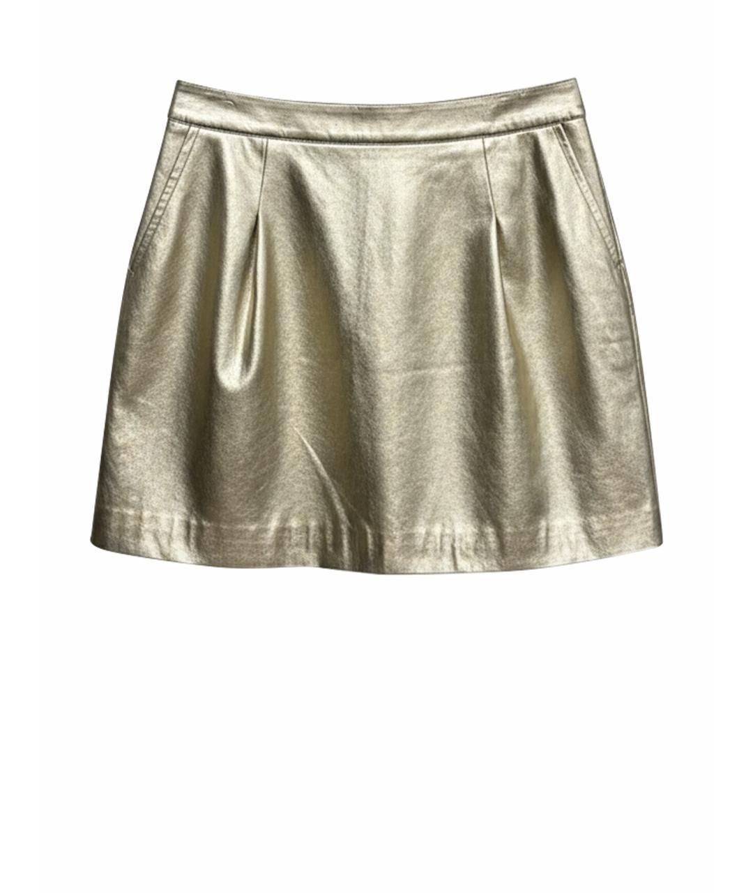 ALEXANDER TEREKHOV Золотая юбка мини, фото 1