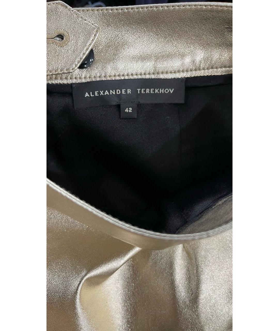 ALEXANDER TEREKHOV Золотая юбка мини, фото 4