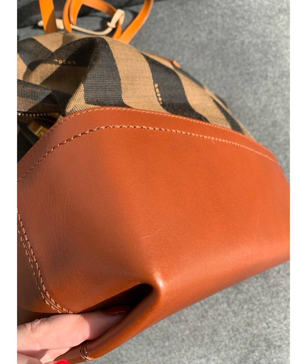 FENDI Коричневая сумка тоут, фото 9