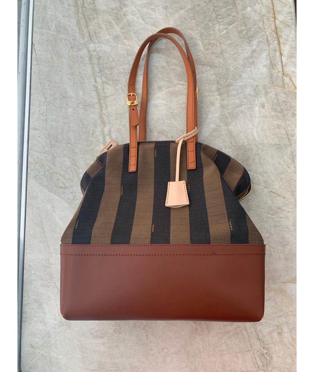 FENDI Коричневая сумка тоут, фото 10