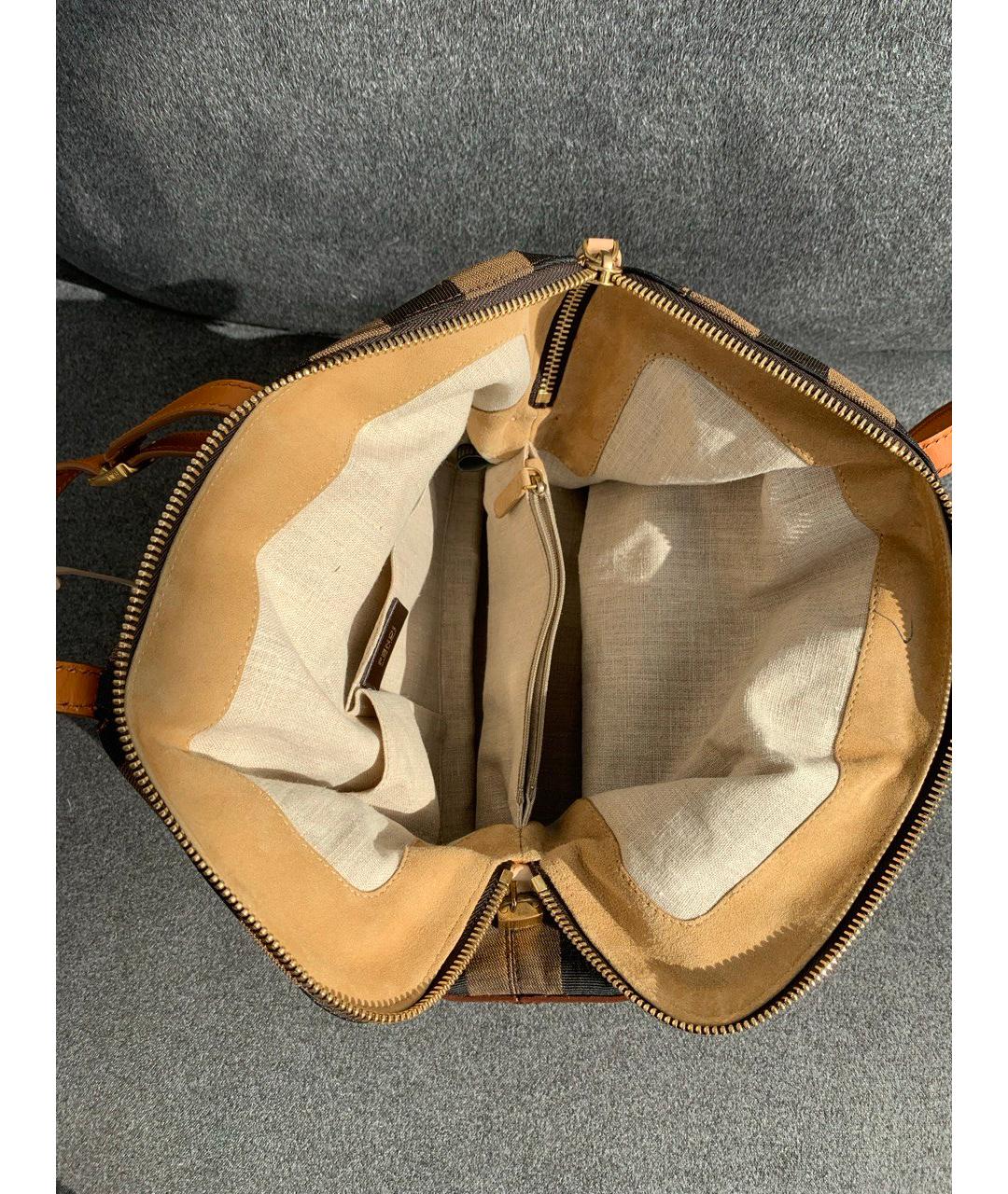 FENDI Коричневая сумка тоут, фото 4