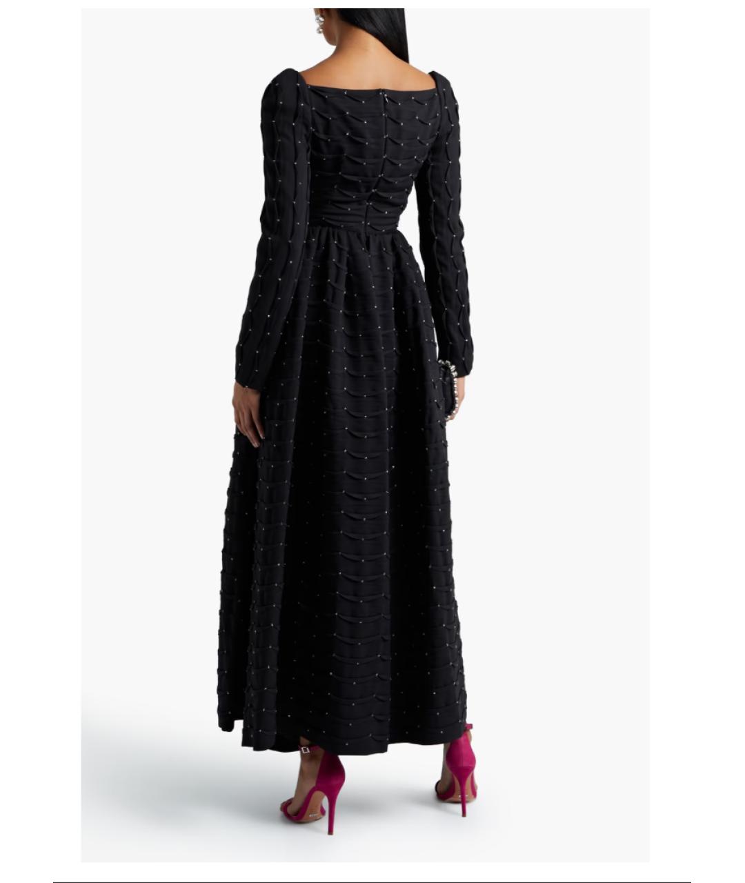 VALENTINO Черное шелковое вечернее платье, фото 3