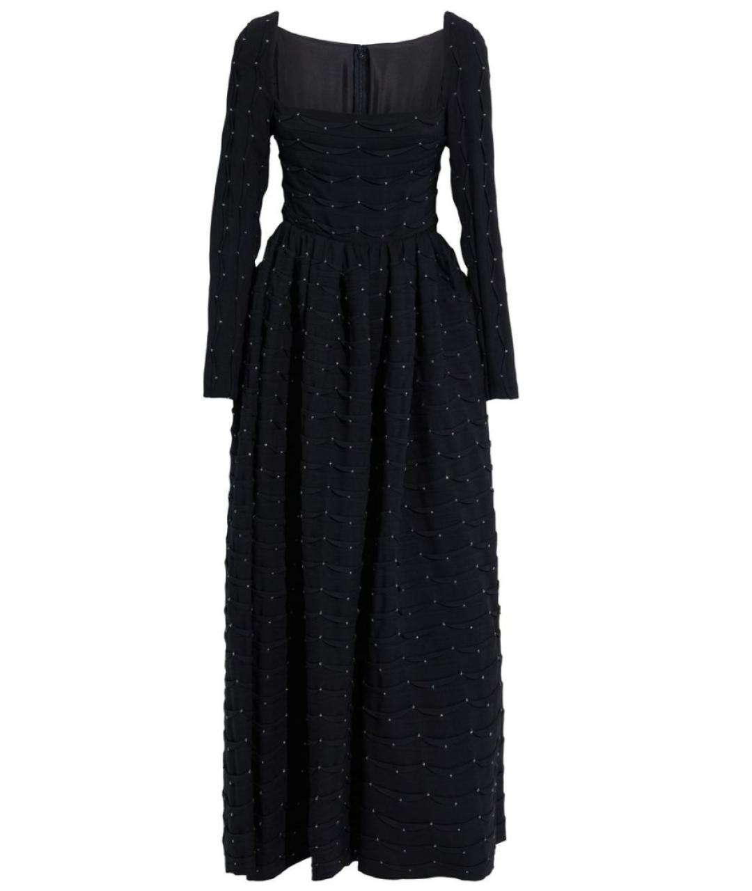 VALENTINO Черное шелковое вечернее платье, фото 1